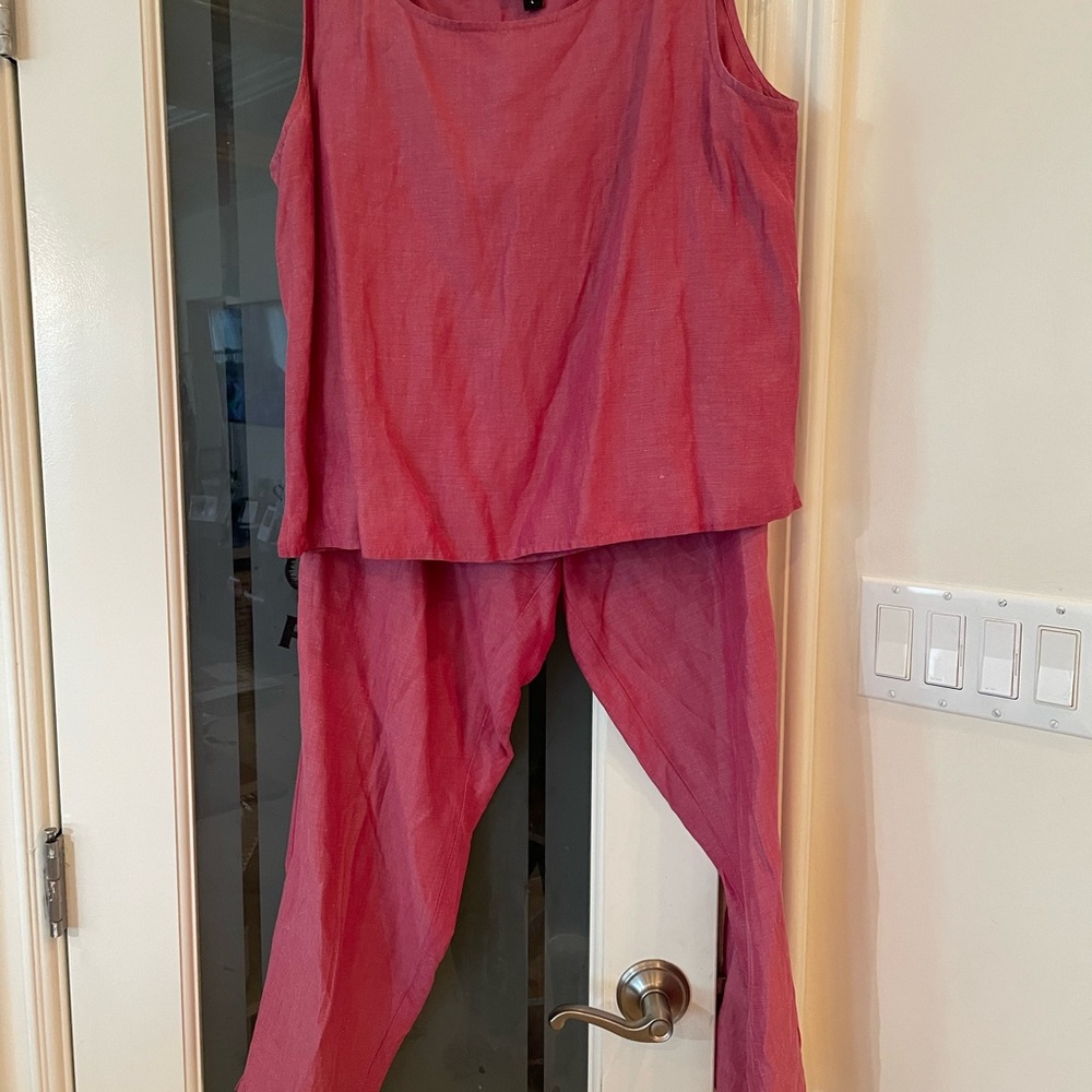 Eileen Fisher, pant set size Large